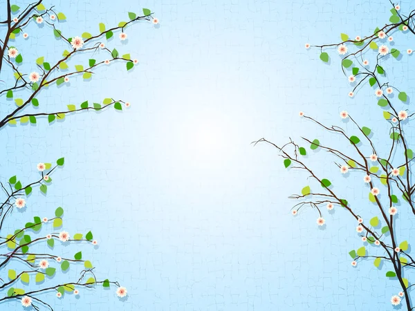 Illustration d'arbre floral — Image vectorielle
