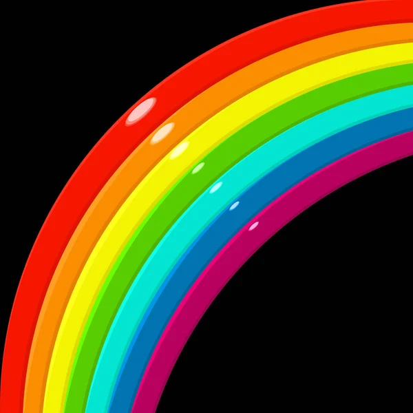 Rainbow hörn — Stock vektor