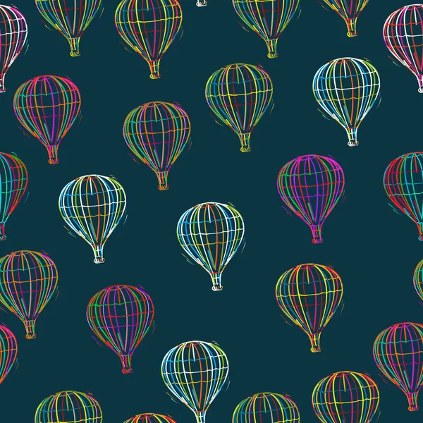 Vzor bezešvé balónky — Stockový vektor