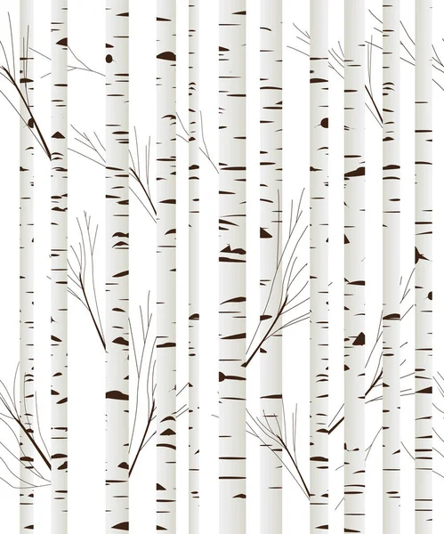 Birchwood background — Stock Vector