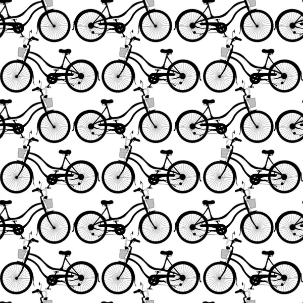 Diseño de patrón de bicicleta — Vector de stock