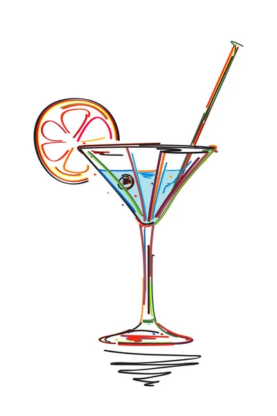 Cartão de menu Cocktail —  Vetores de Stock