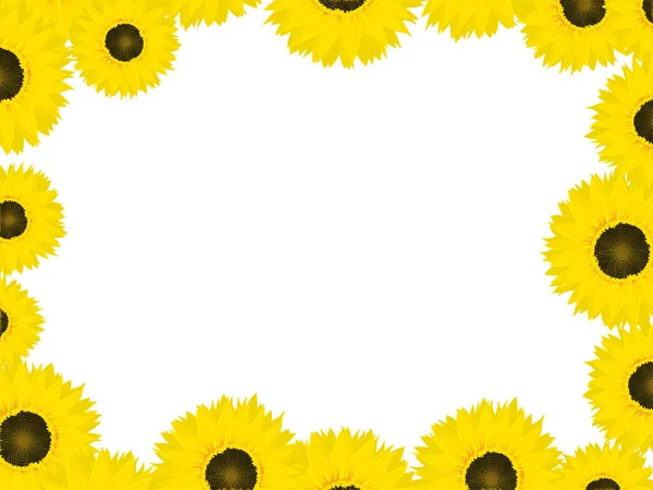 Thanksgiving card with sunflowers — Stock Vector