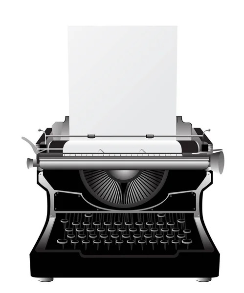 Vintage typewriter — Stock Vector