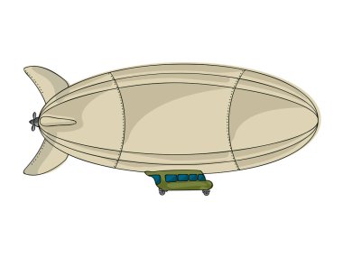 karikatür zeppelin