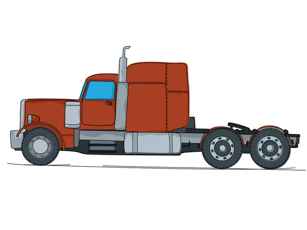 Gran camión de dibujos animados — Vector de stock