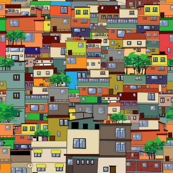 Dessin animé ville — Image vectorielle