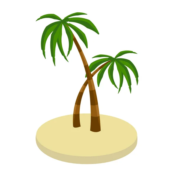 Icono de palmera, vector — Vector de stock