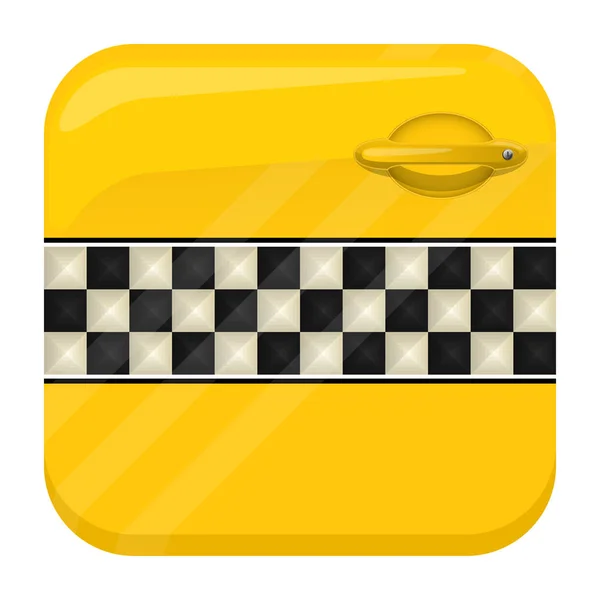 Ταξί πόρτα app εικονίδιο — Διανυσματικό Αρχείο