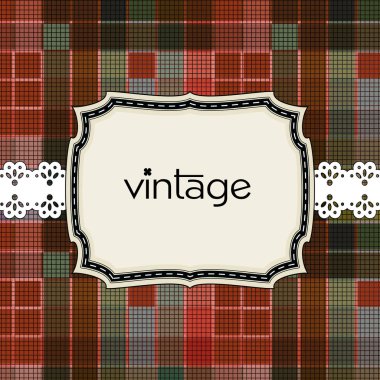 Vintage tebrik kartı şablonu