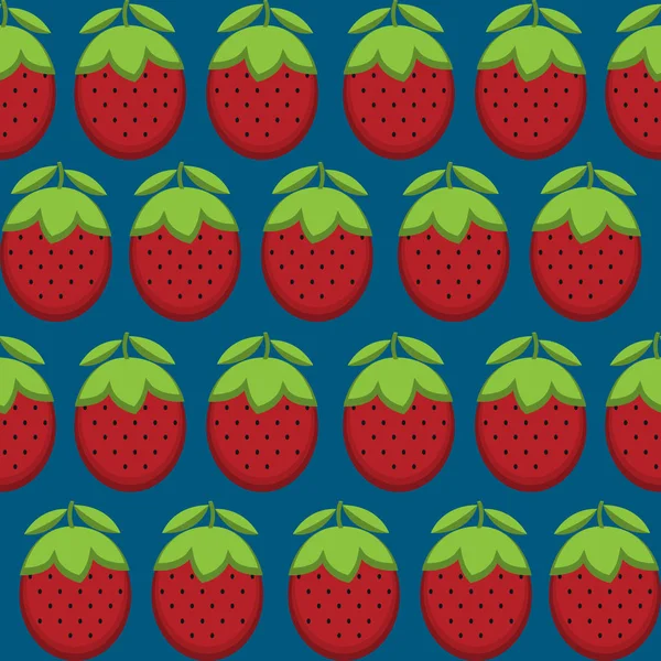 Modèle de fraises — Image vectorielle