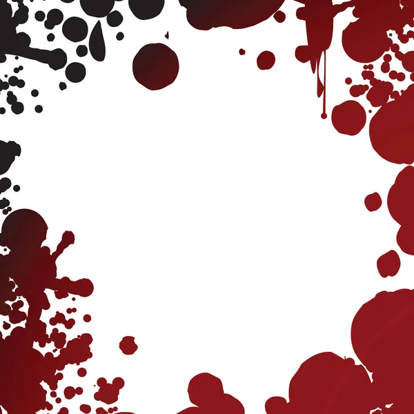 Bloed splash frame — Stockvector