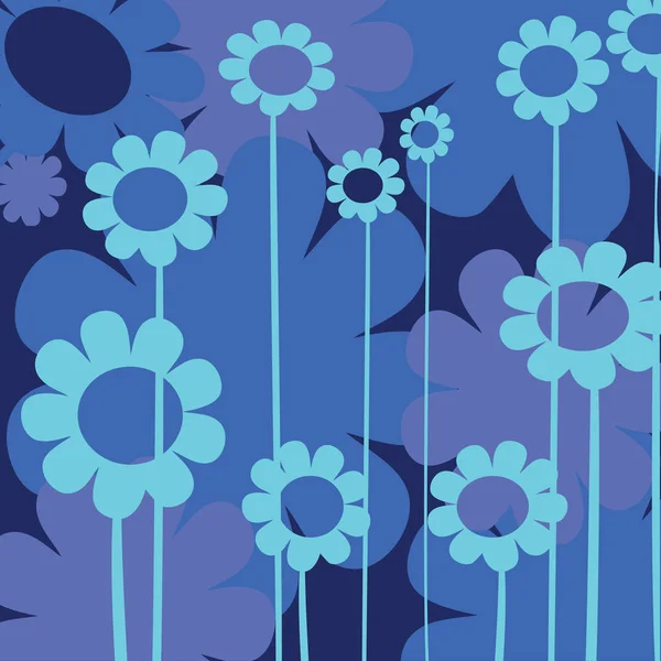 Квіткові синій — стоковий вектор