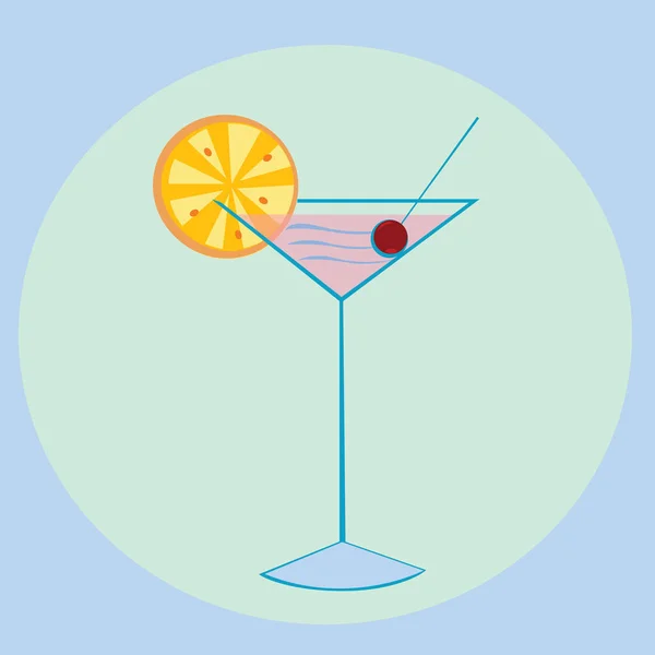 Cocktail — Stockvektor