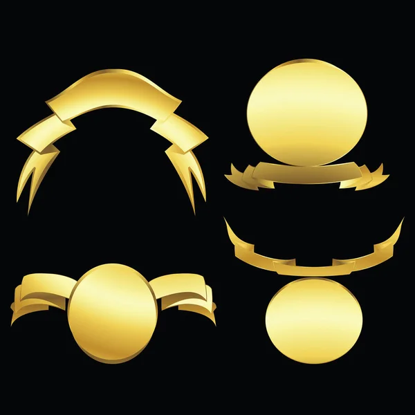 Goldene Embleme — Stockvektor