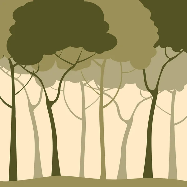 Зеленый лес — стоковый вектор