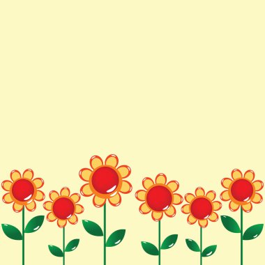 çiçekli kart tasarımı