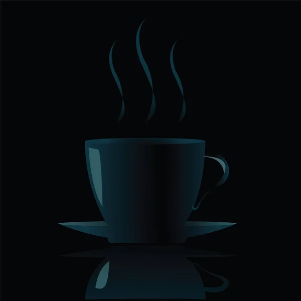 暗いコーヒー — ストックベクタ