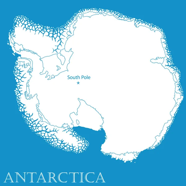 Antartide — Vettoriale Stock