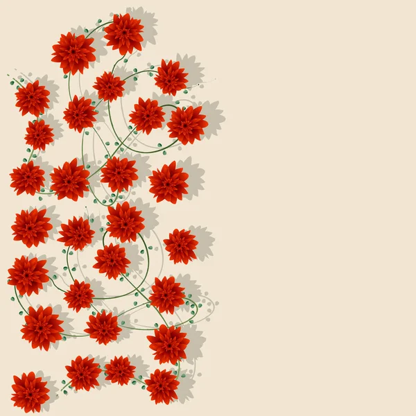 Creatieve floral grens — Stockvector