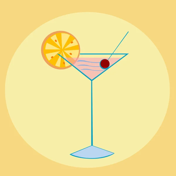 Ilustração Cocktail — Vetor de Stock