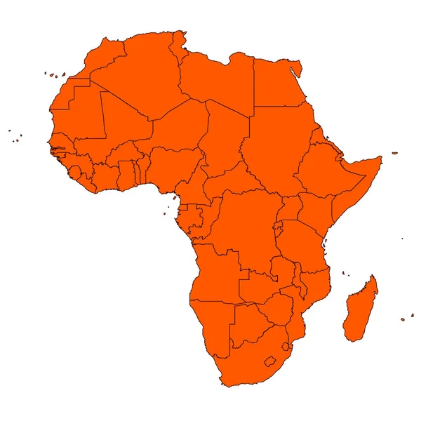 África e ilhas — Vetor de Stock