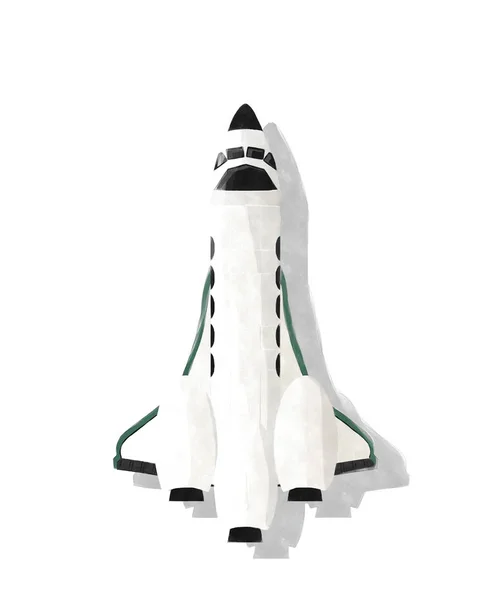 Watercolor space shuttle — Stock Photo, Image