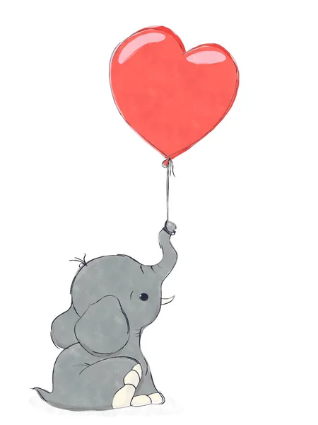Akvarell elefánt — Stock Fotó