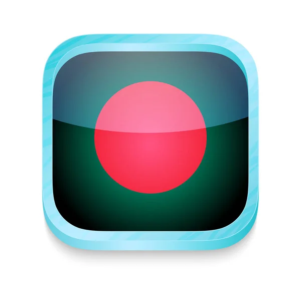 バングラデシュ国旗付きスマートフォンボタン — ストックベクタ