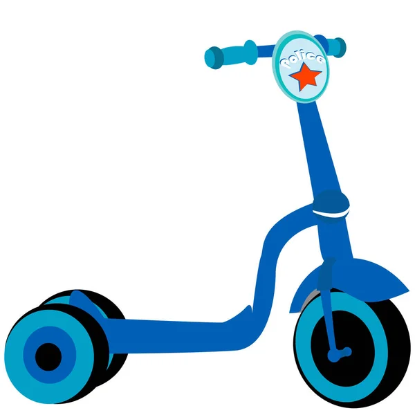 Polis oyuncak scooter — Stok Vektör