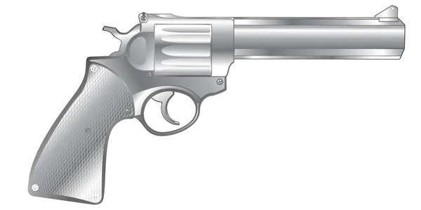 Pistolet srebrny — Wektor stockowy