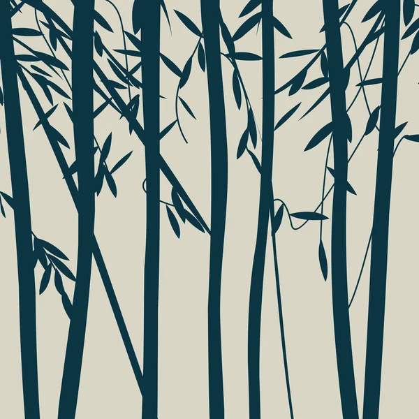 Träd silhuetter — Stock vektor