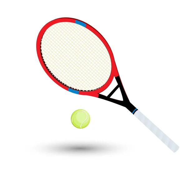 Una raqueta de tenis — Vector de stock