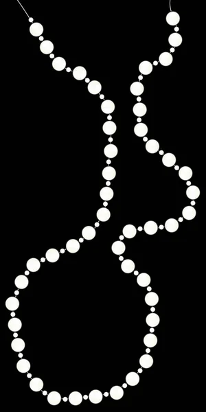 Bílé perly — Stockový vektor