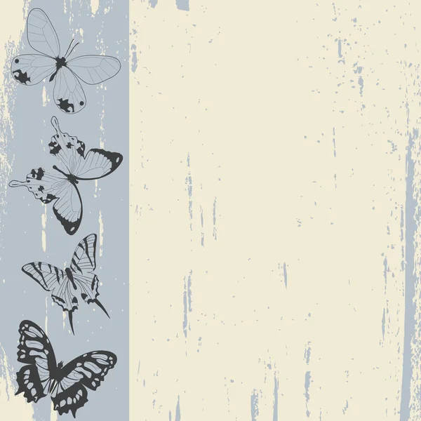 Schmetterlinge skizzieren — Stockvektor