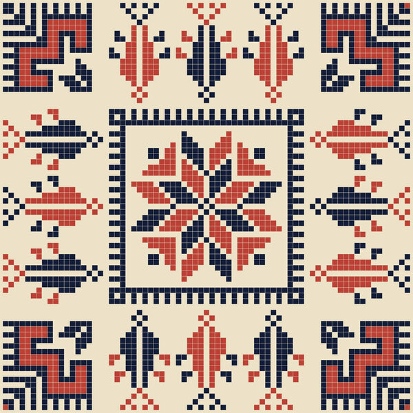 Palestinian embroidery pattern 77