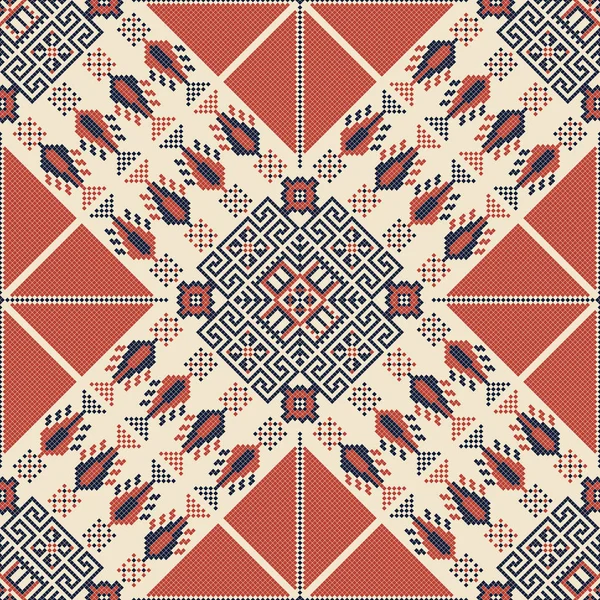 パレスチナ刺繍パターン 140 — ストックベクタ