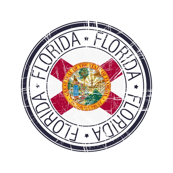 Sello de goma de Florida — Vector de stock