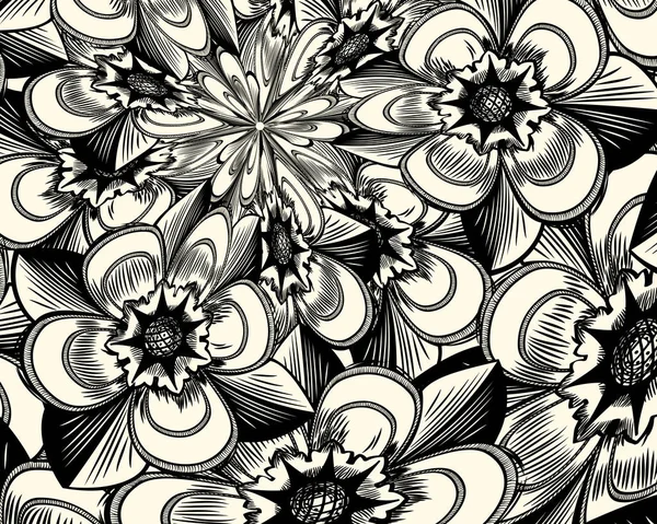 Grungy floral achtergrond — Stockvector