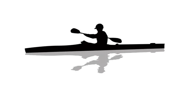 Kayak atleta 4 — Vector de stock