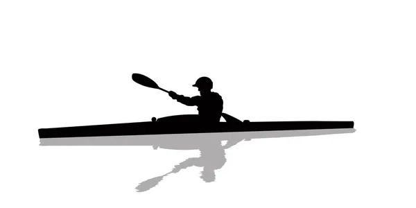 Kayak atlet 8 — Stok Vektör