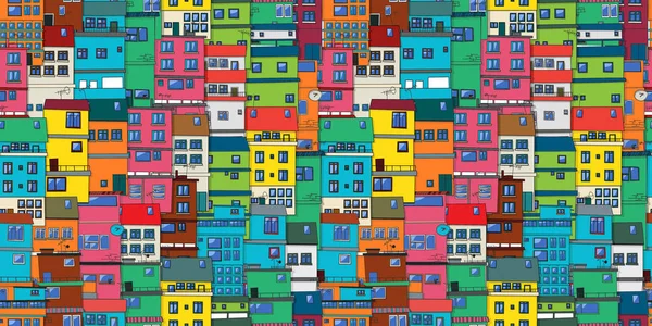 Modèle de favela — Image vectorielle