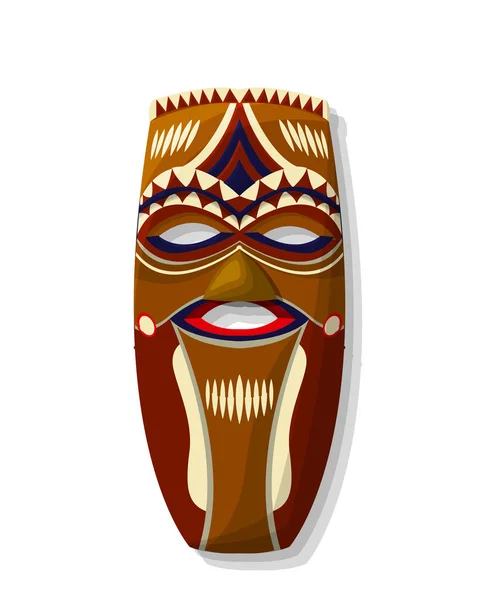 Деревянная маска — стоковый вектор