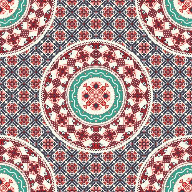 Romen vektör deseni geleneksel nakışlardan esinlenildi