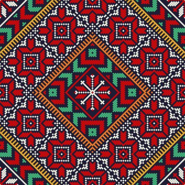 Romen vektör deseni geleneksel nakışlardan esinlenildi