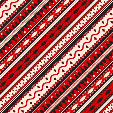 Romanian vector pattern inspired from traditional embroidery clipart