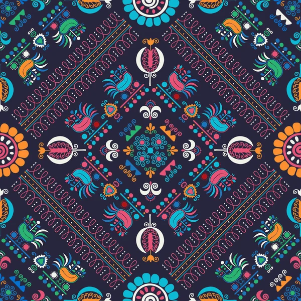 Geleneksel Macar nakışından esinlenilmiş kusursuz desen tasarımı