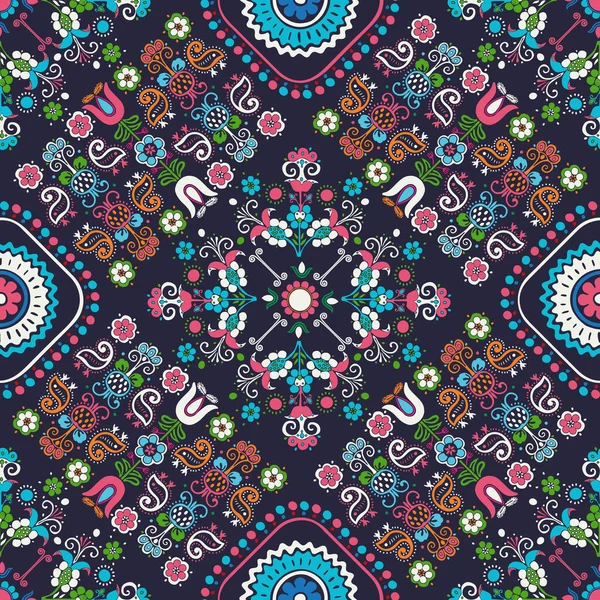 Geleneksel Macar nakışından esinlenilmiş kusursuz desen tasarımı