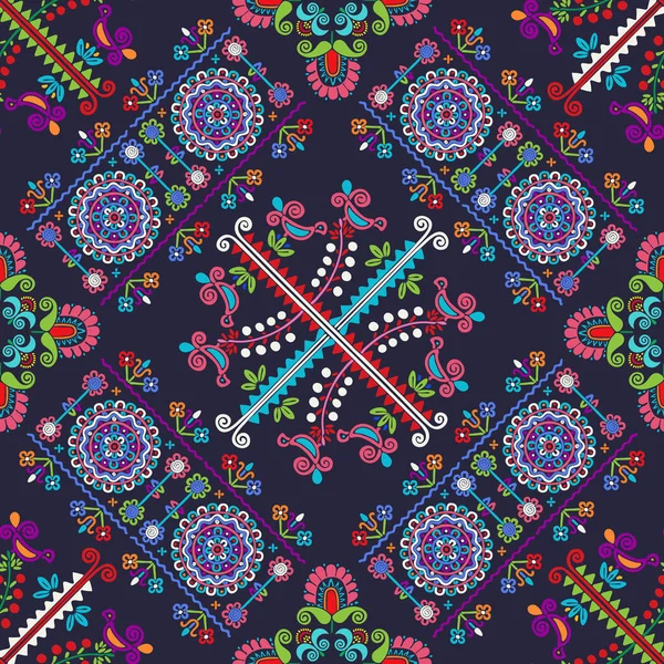 Geleneksel Macar nakışından esinlenilmiş kusursuz desen tasarımı