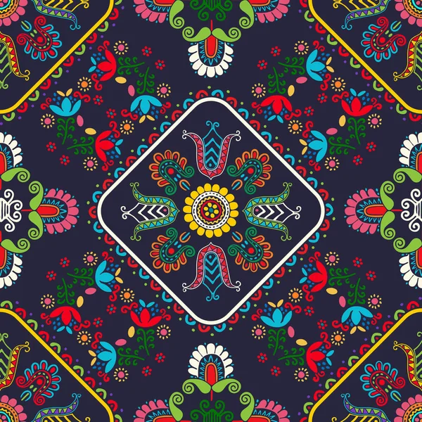 Geleneksel Macar nakışından esinlenilmiş kusursuz desen tasarımı